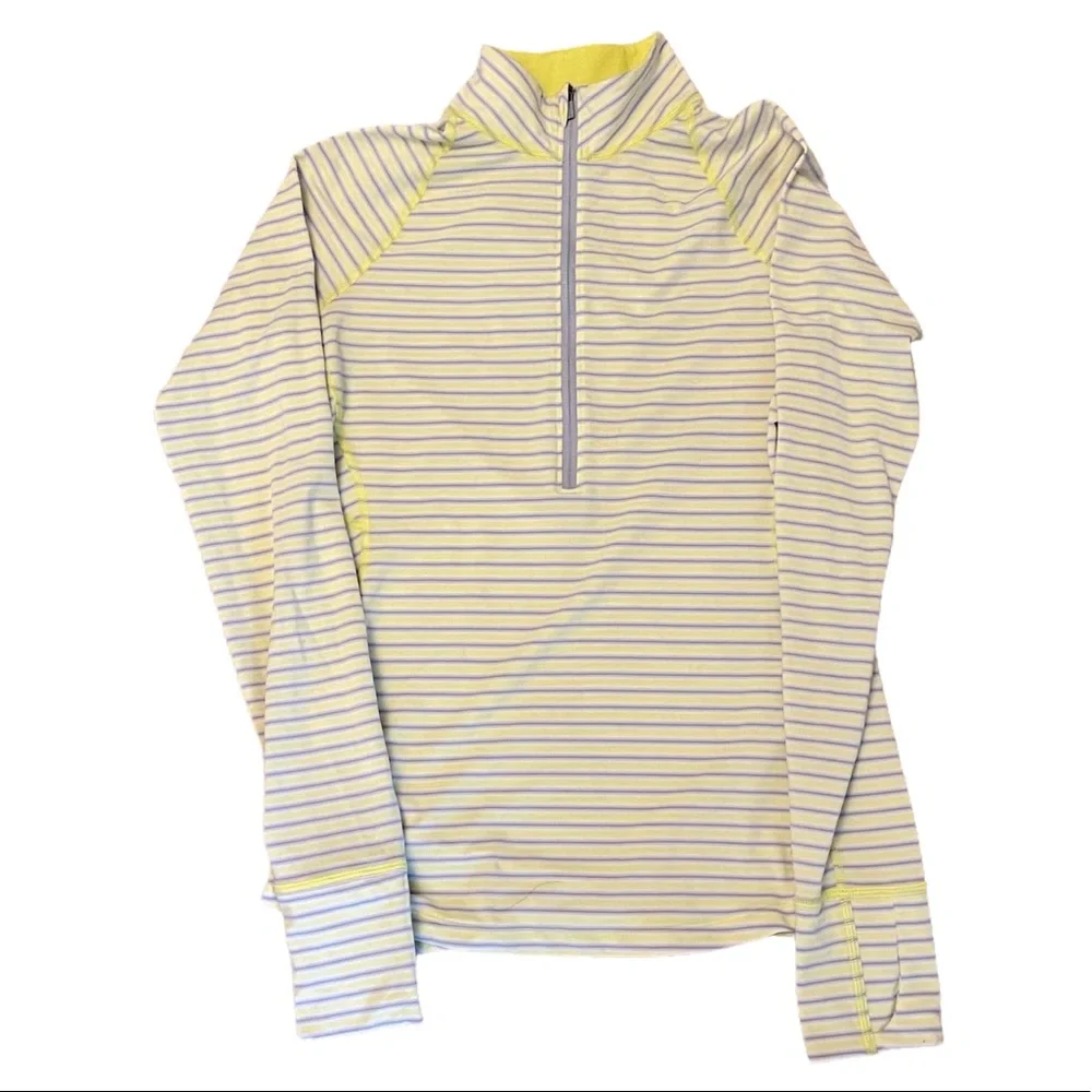 Mountain Hard Wear Yellow/Grey Half Zip Long Sleeves Athletic Top. Size XS - Picture 1 of 7